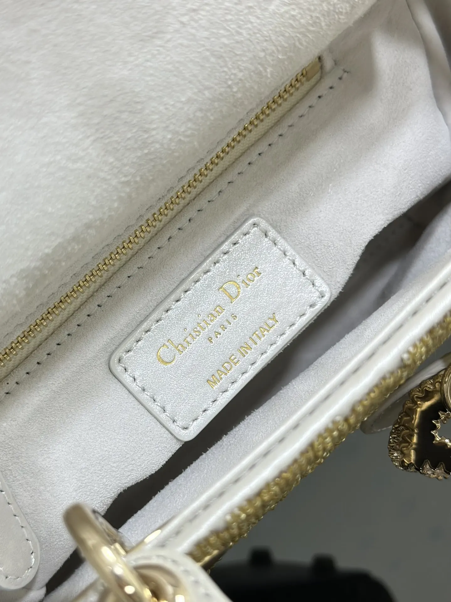 Dior White Organizer Pouch Travel