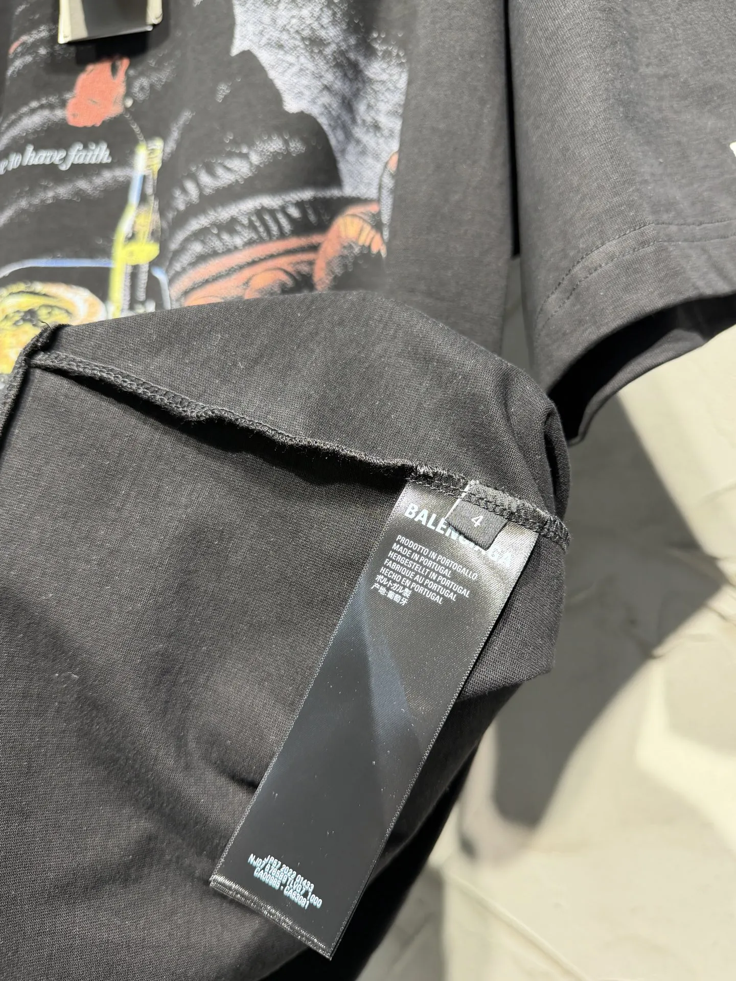 Balenciaga 26SS 刺绣 纯棉 短袖T恤 街头休闲款