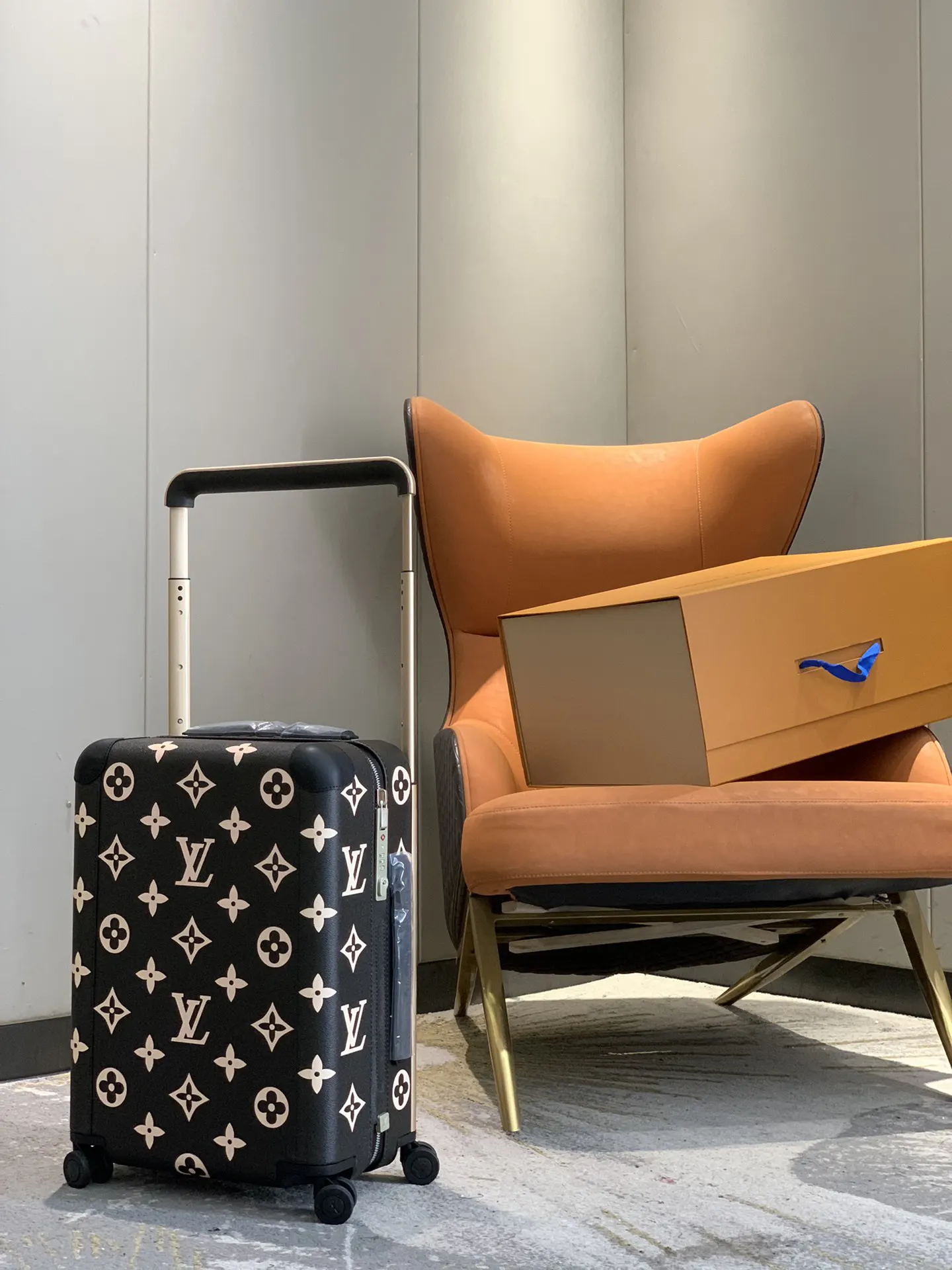 Gray Silver Suitcase Travel Lightweight
