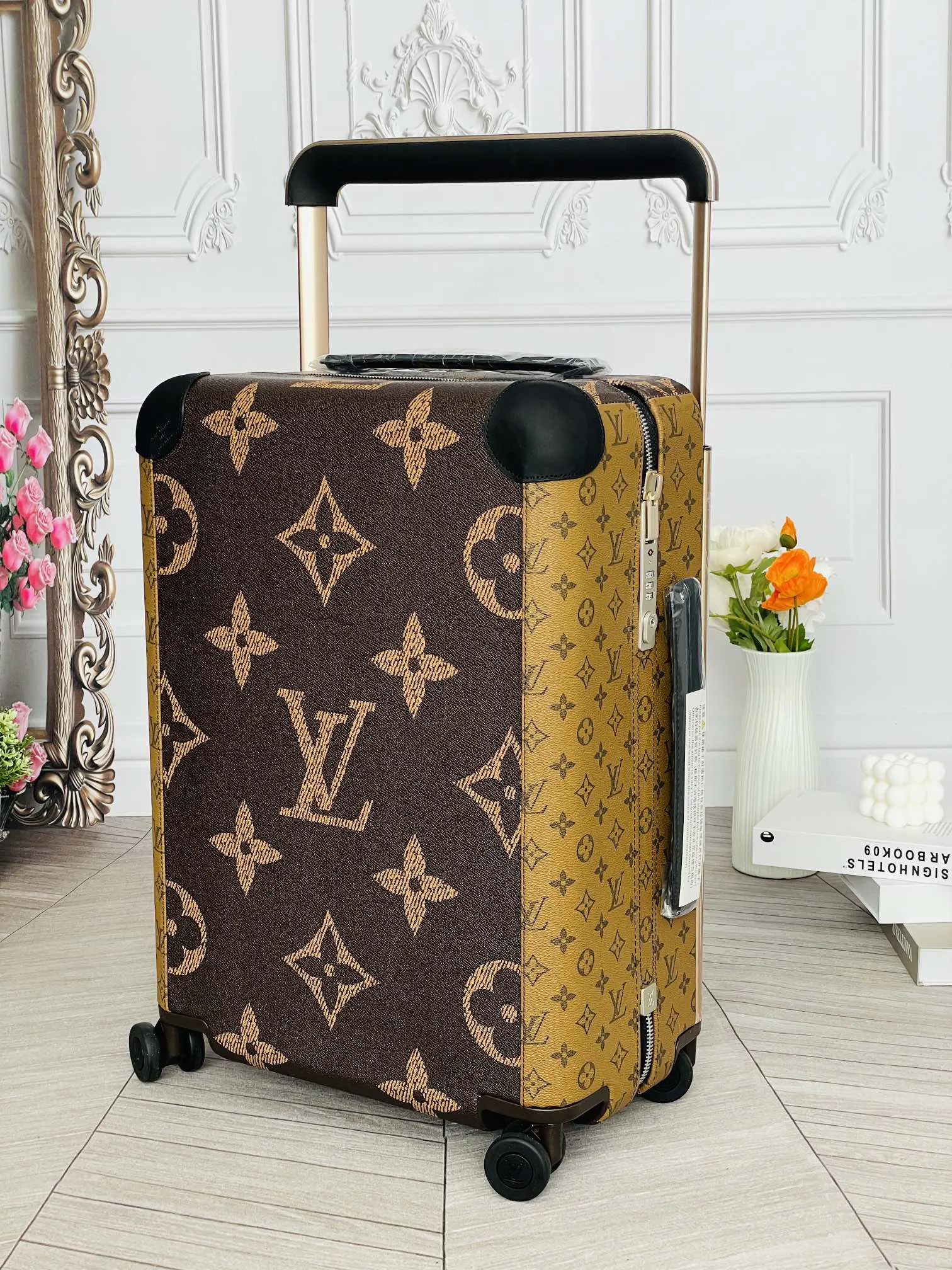 LV 老花 帆布 行李箱 旅行拉杆款 輕便出行款