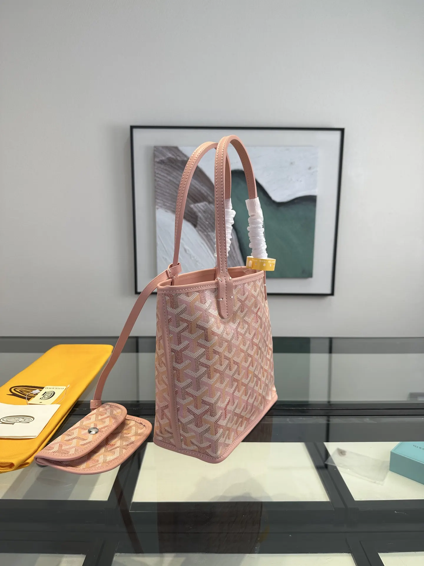 Goyard 小牛皮 戈雅 菜篮子 Anjou mini托特 双面使用 樱 托特包 大容量托特款