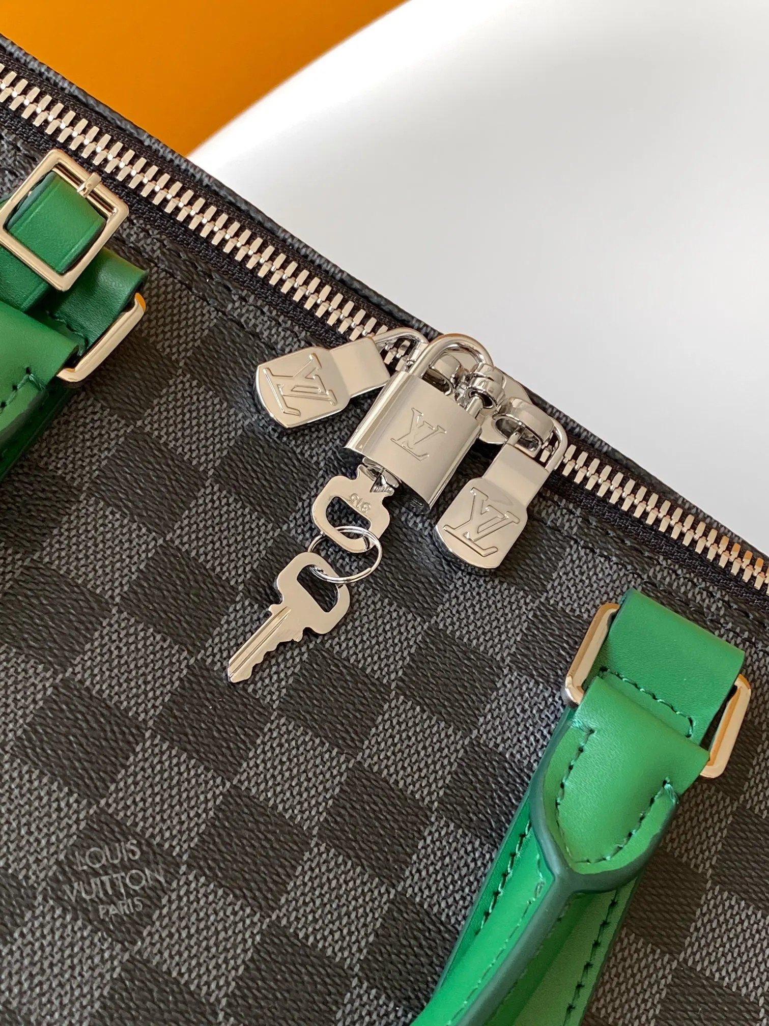 Keepall 黑色 綠色 帆布 旅行袋 大容量旅行款