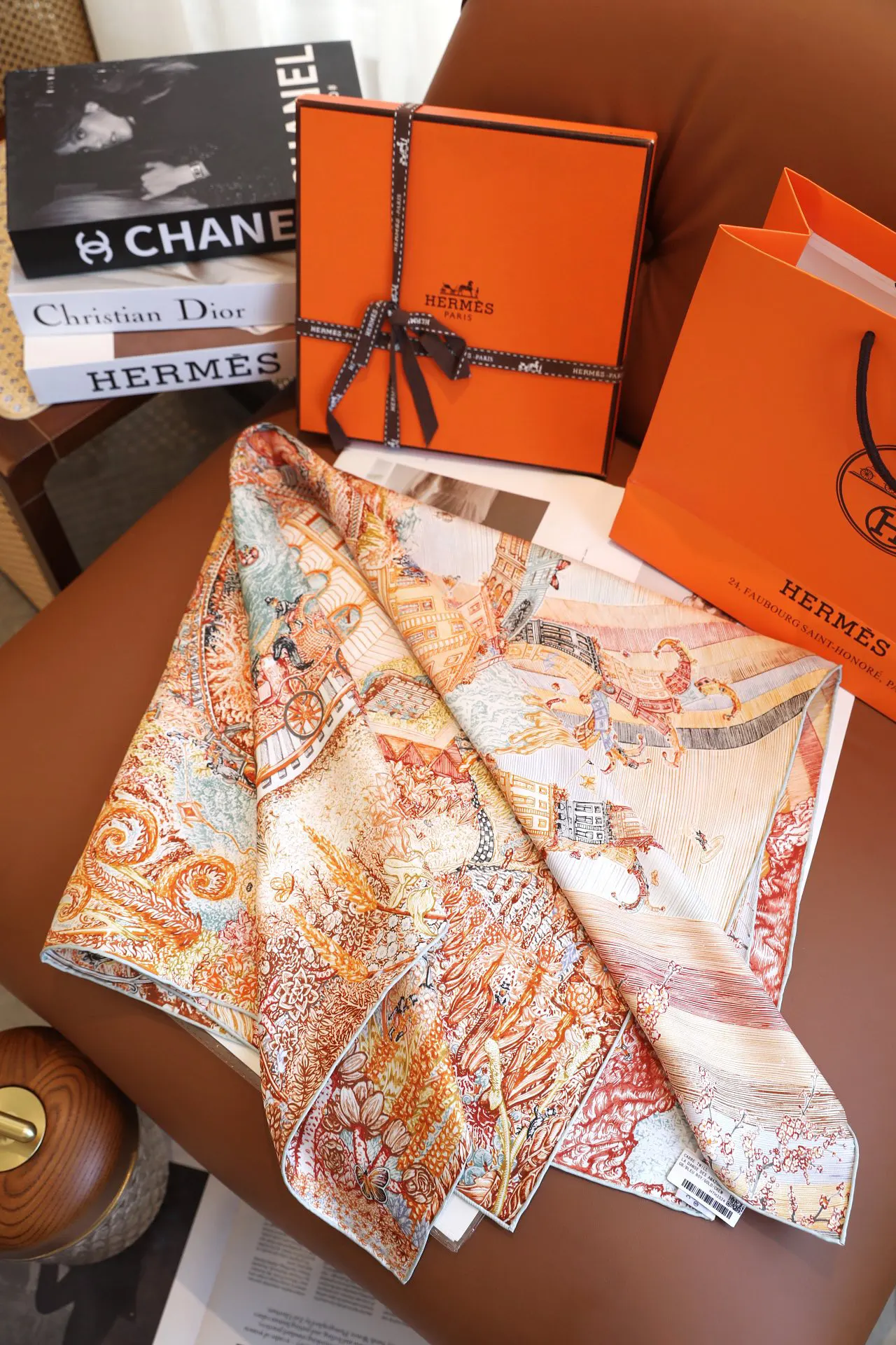 Hermès 丝巾 精致配饰