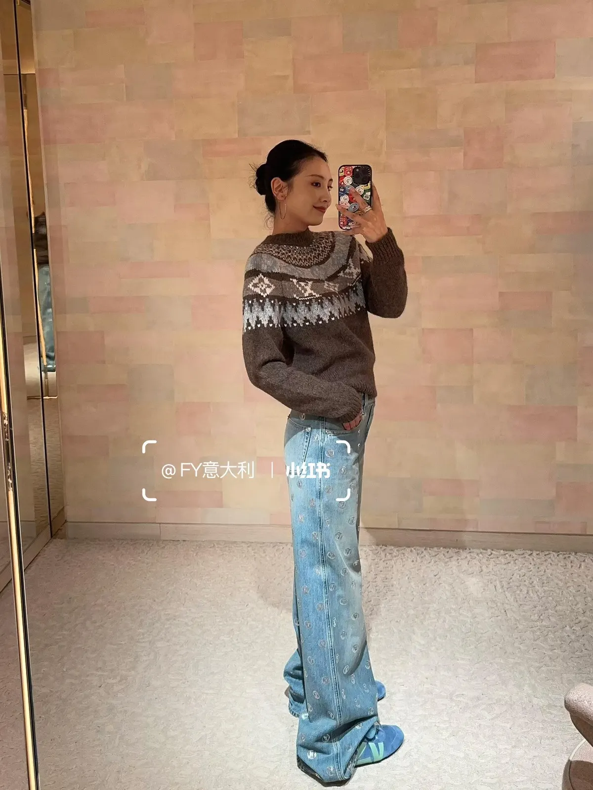 Louis Vuitton 蓝色 牛仔 裤子