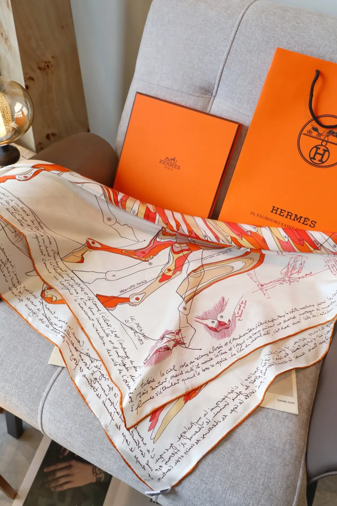 Hermès 丝巾 精致配饰