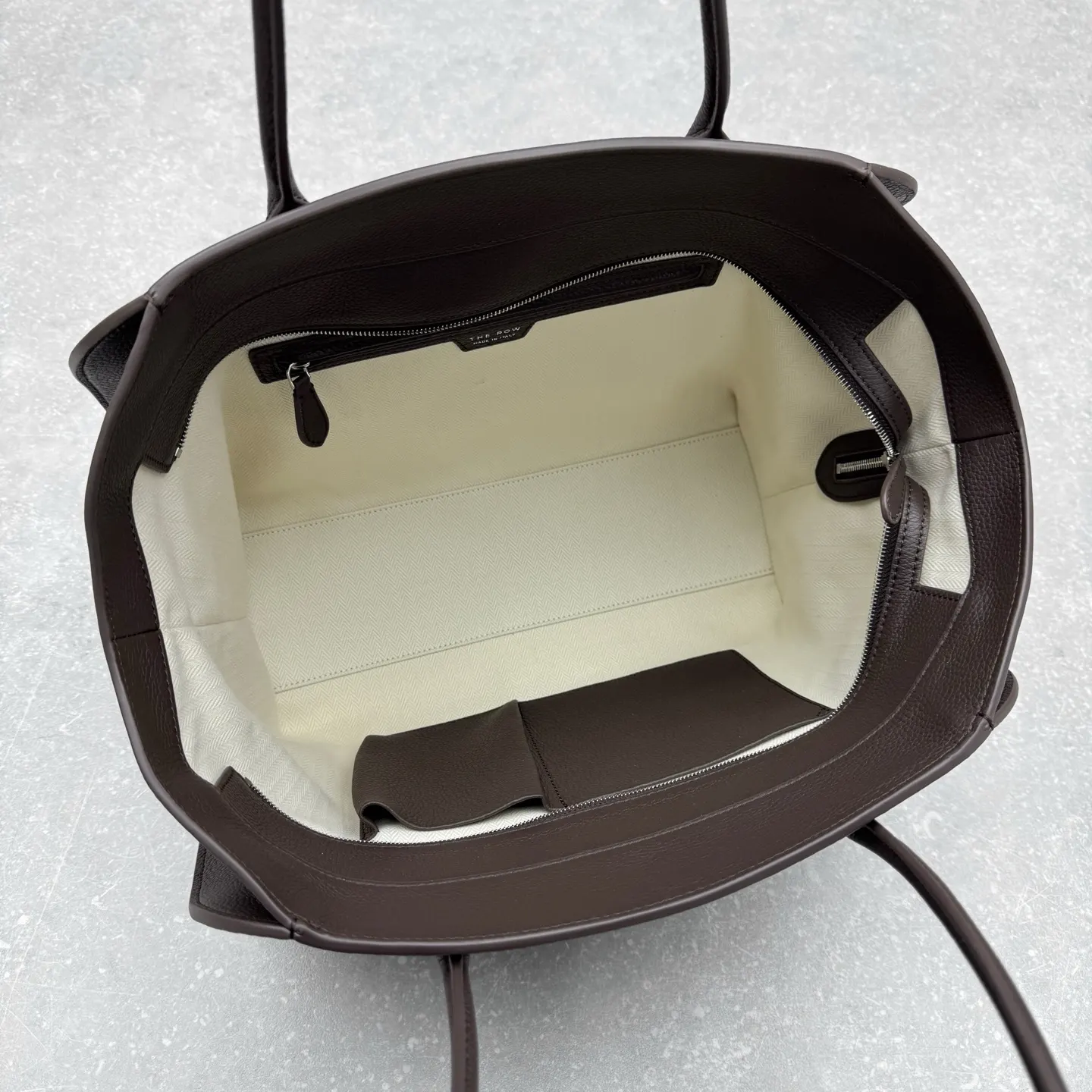 牛皮 新色 中号｛荔枝纹 巧克力｝出 托特包 大容量托特款