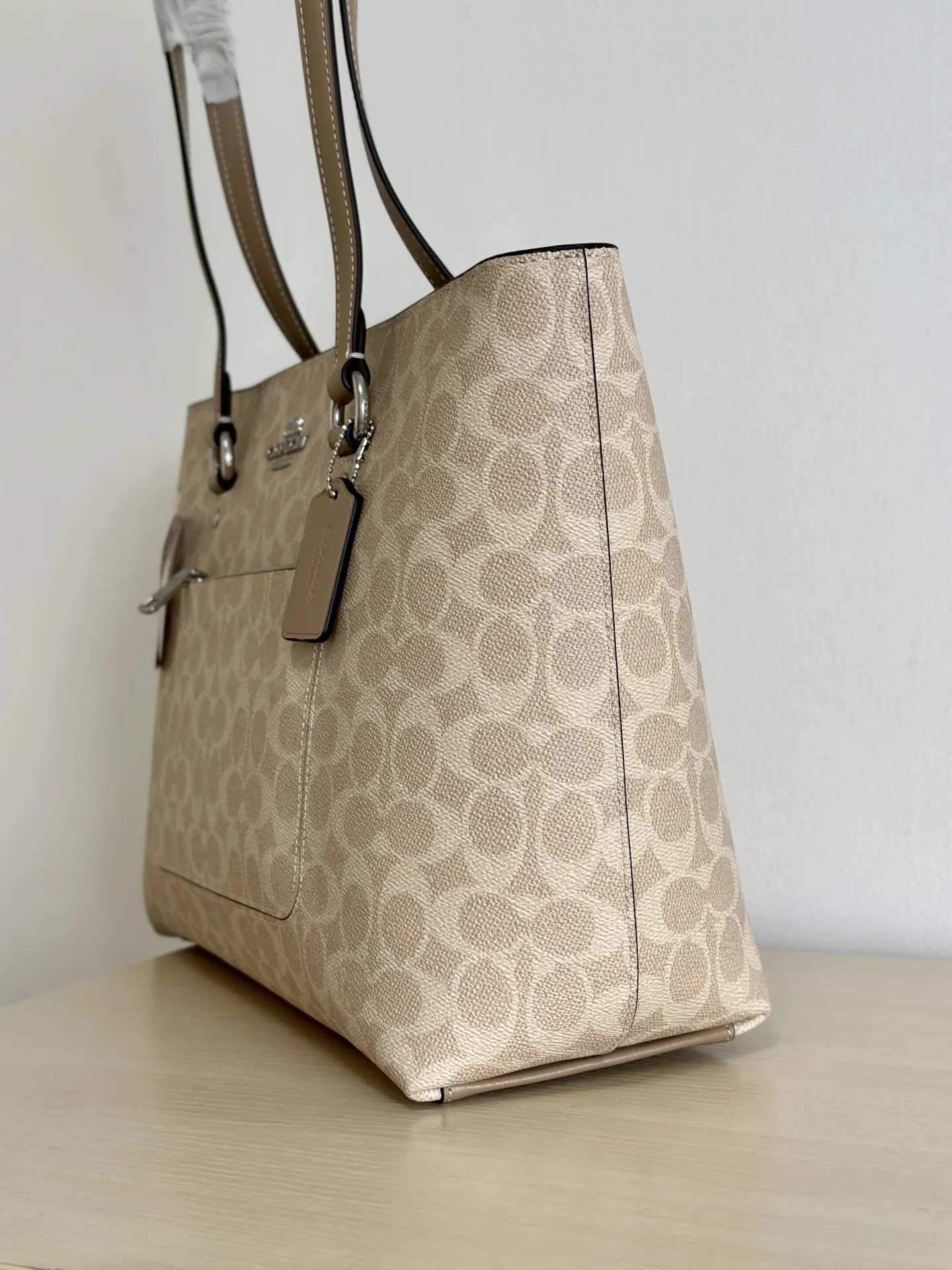 老花 牛皮 Station系列tote 托特包 大容量托特款