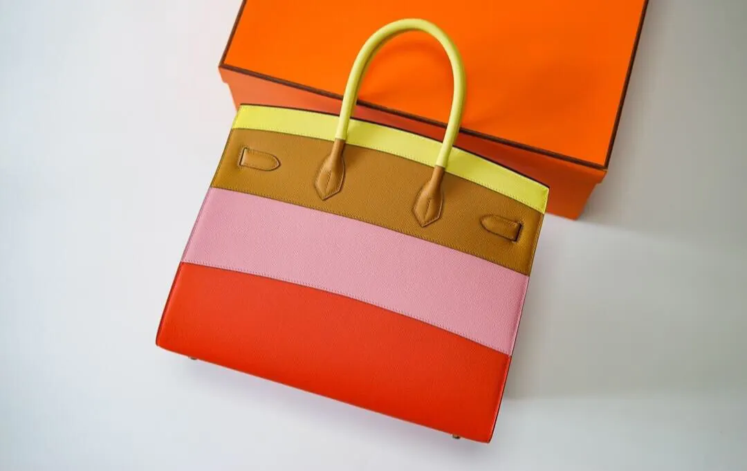 Hermès Birkin 拼色 手提包