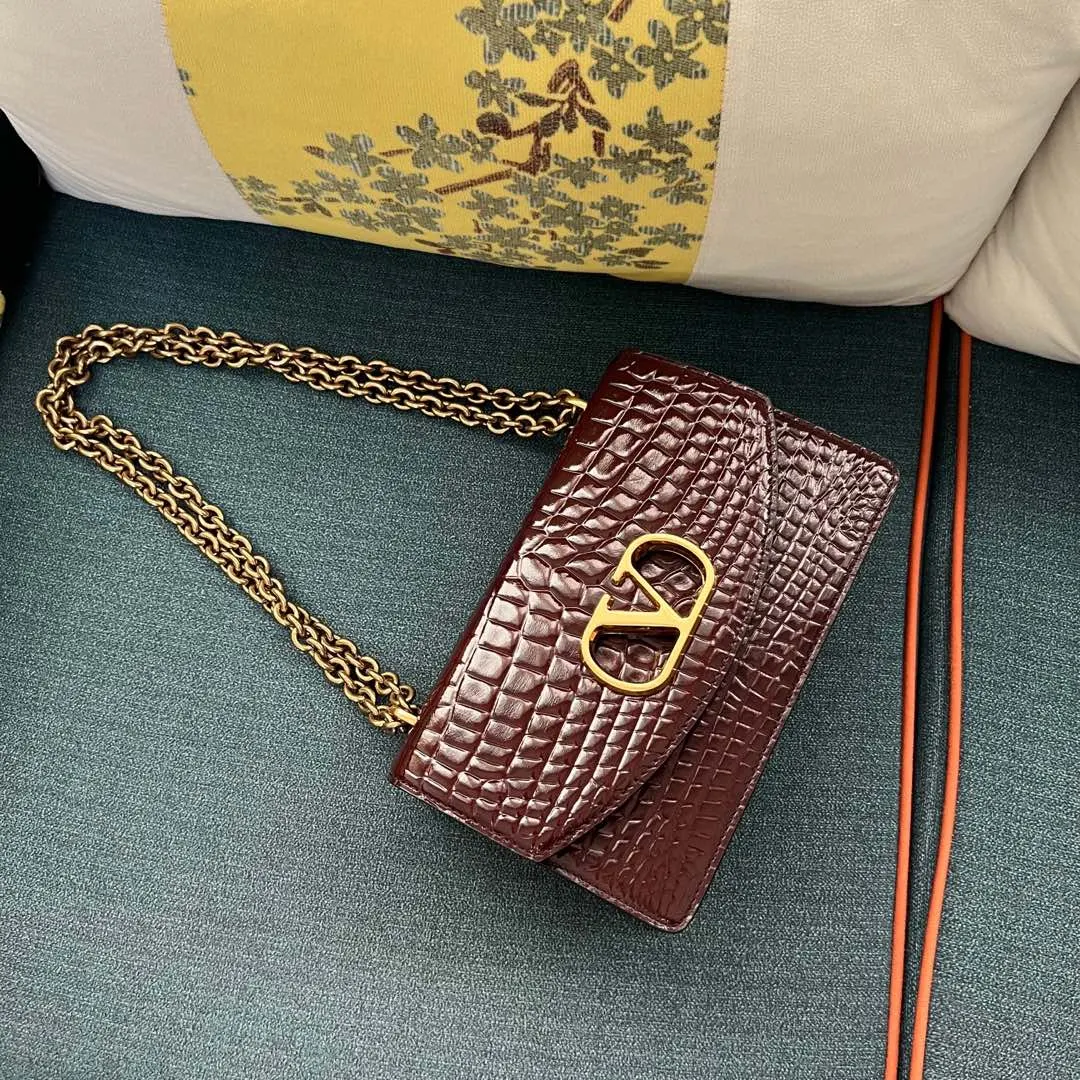 Gold Chain Bag Leather