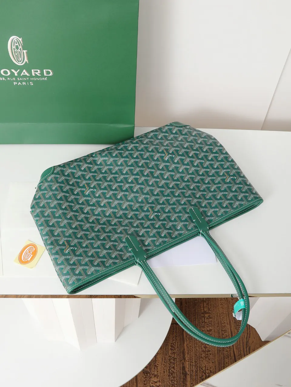 Goyard 绿色 皮革 托特包 大容量托特款