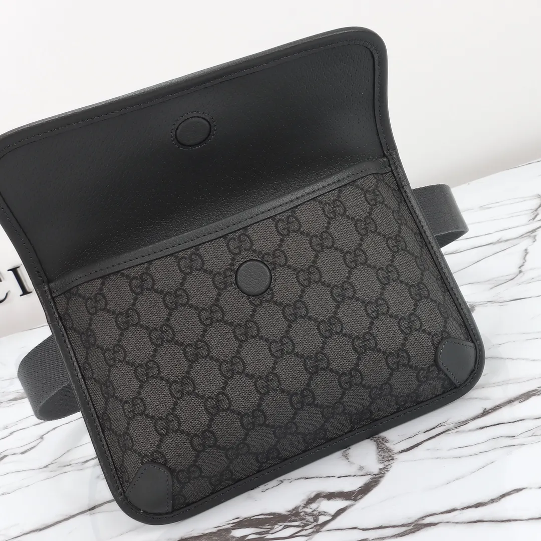 Gucci 款号 灰胶 尺寸 宽 腰包 休闲腰包款