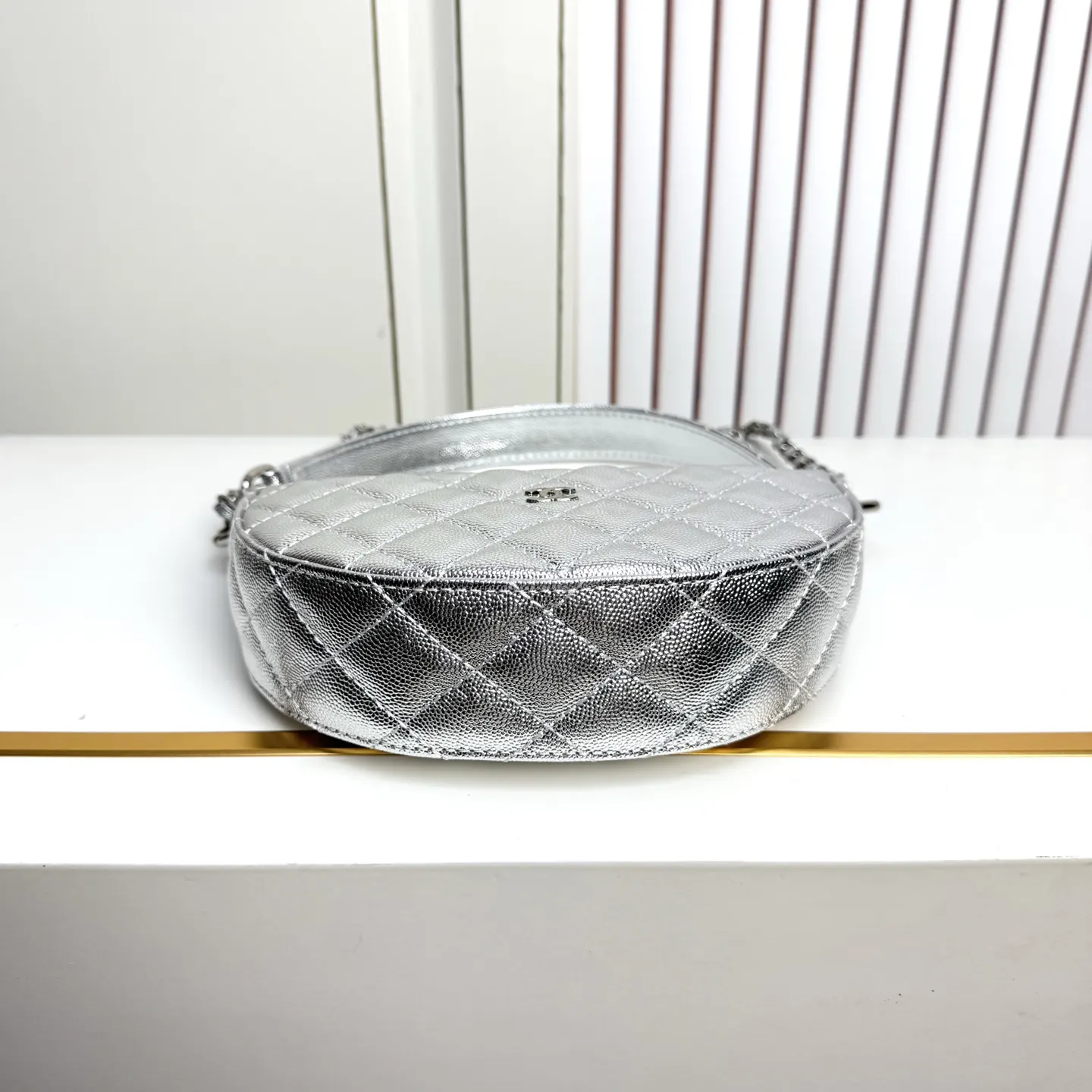 Silver Crossbody Bag Lightweight Versatile