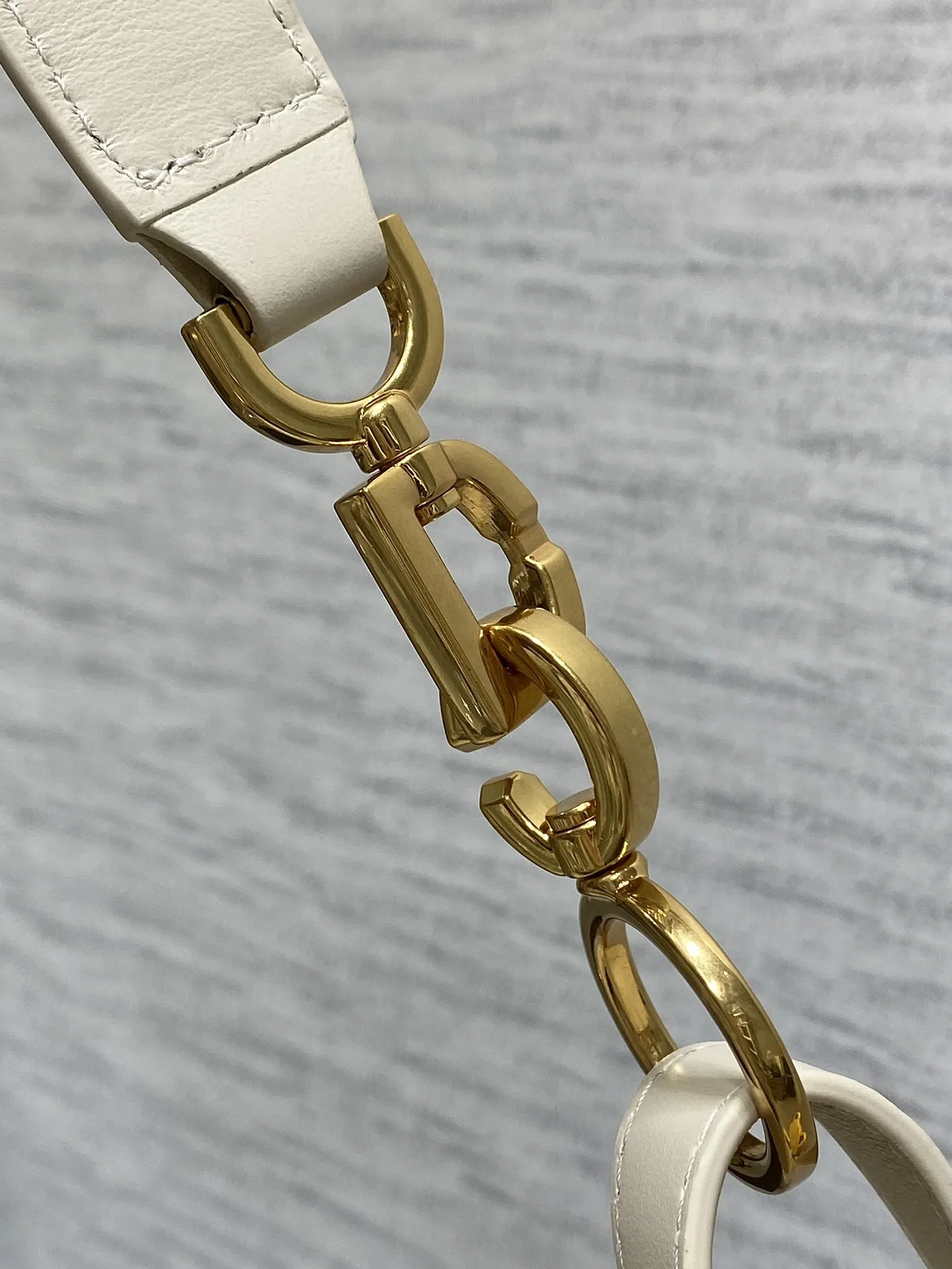 Dior 白色小牛皮包包 手提斜挎 手提包