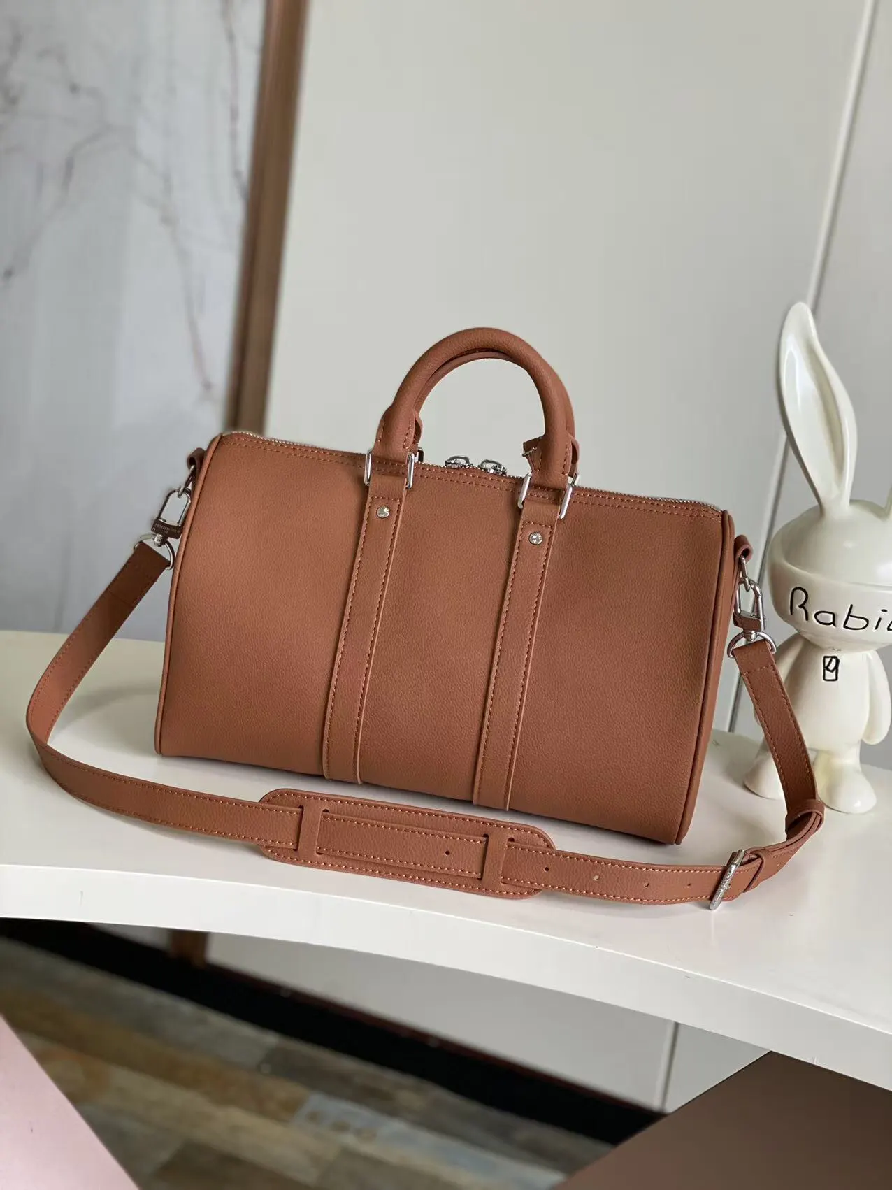 Keepall 棕色 小牛皮 旅行袋 大容量旅行款
