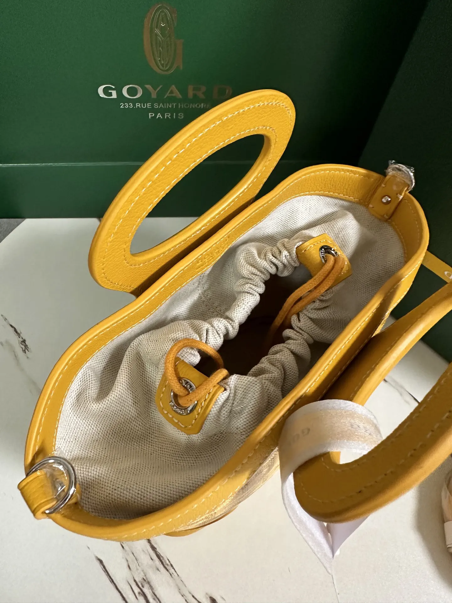 Goyard Yellow Shoulder Bag Leather