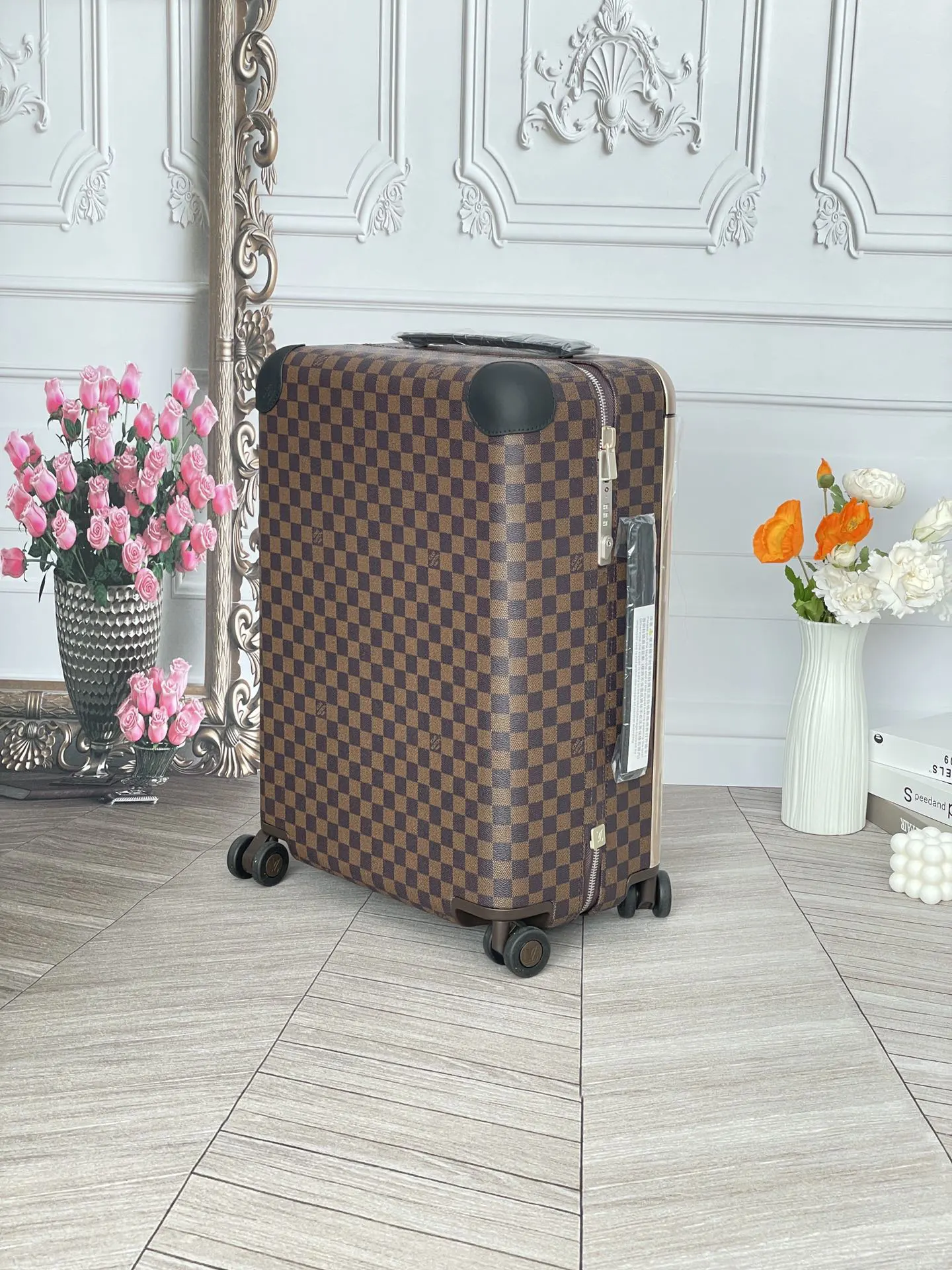 LV 老花 帆布 行李箱 旅行拉杆款 輕便出行款