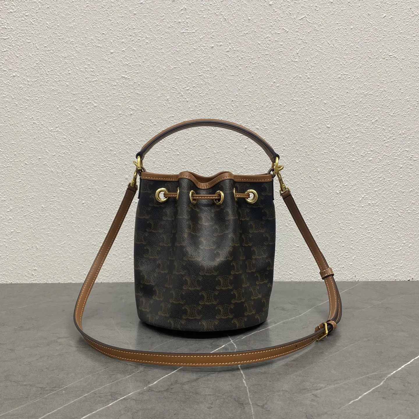 Gold Bucket Bag Casual