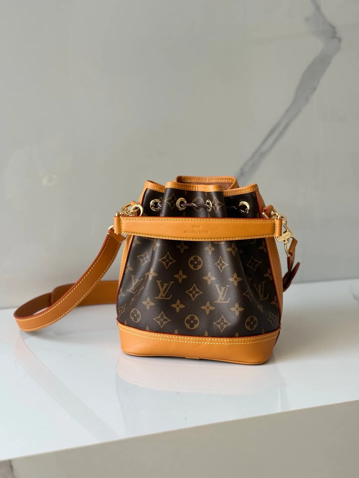 Monogram Bucket Bag Casual Canvas