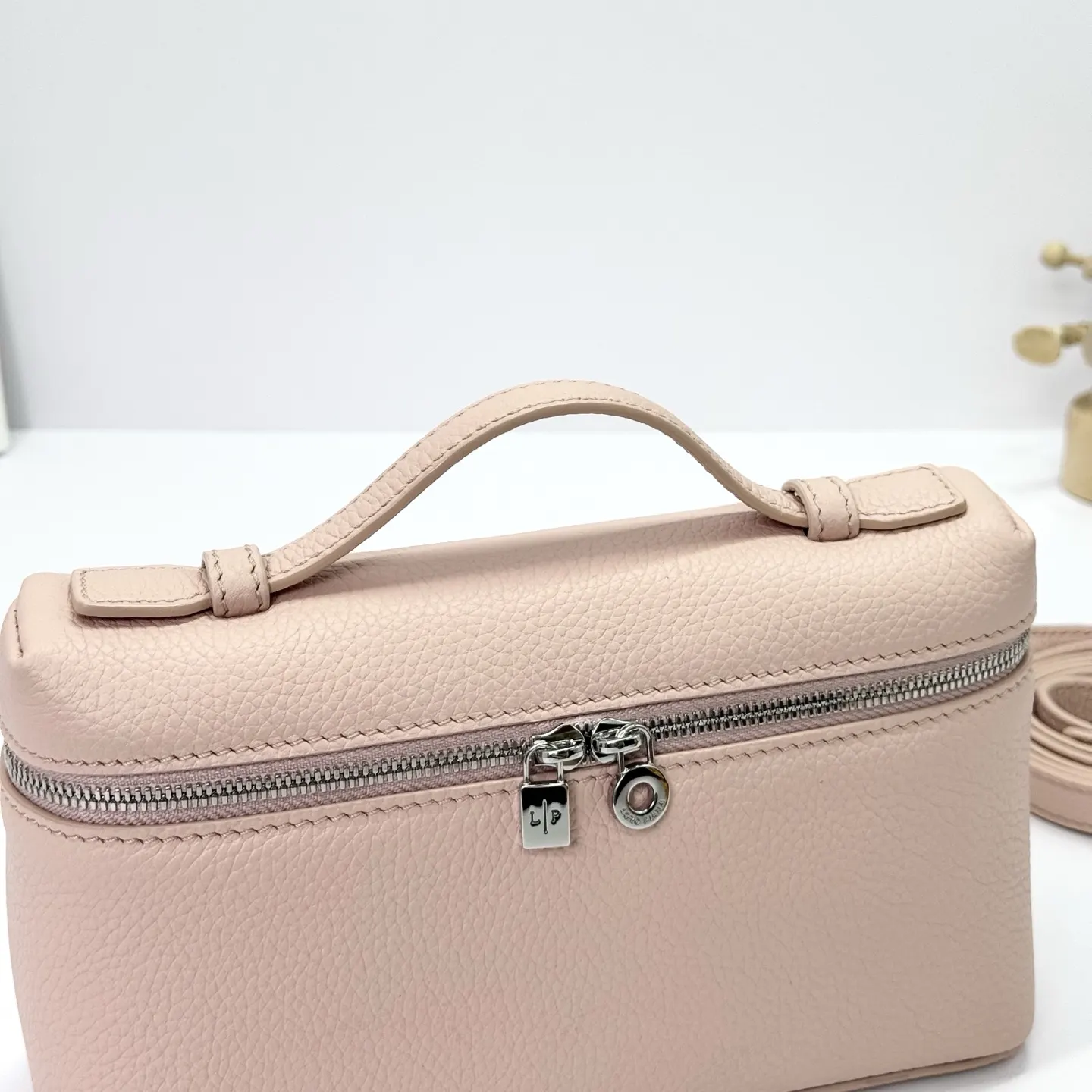 Silver Clutch Bag Leather