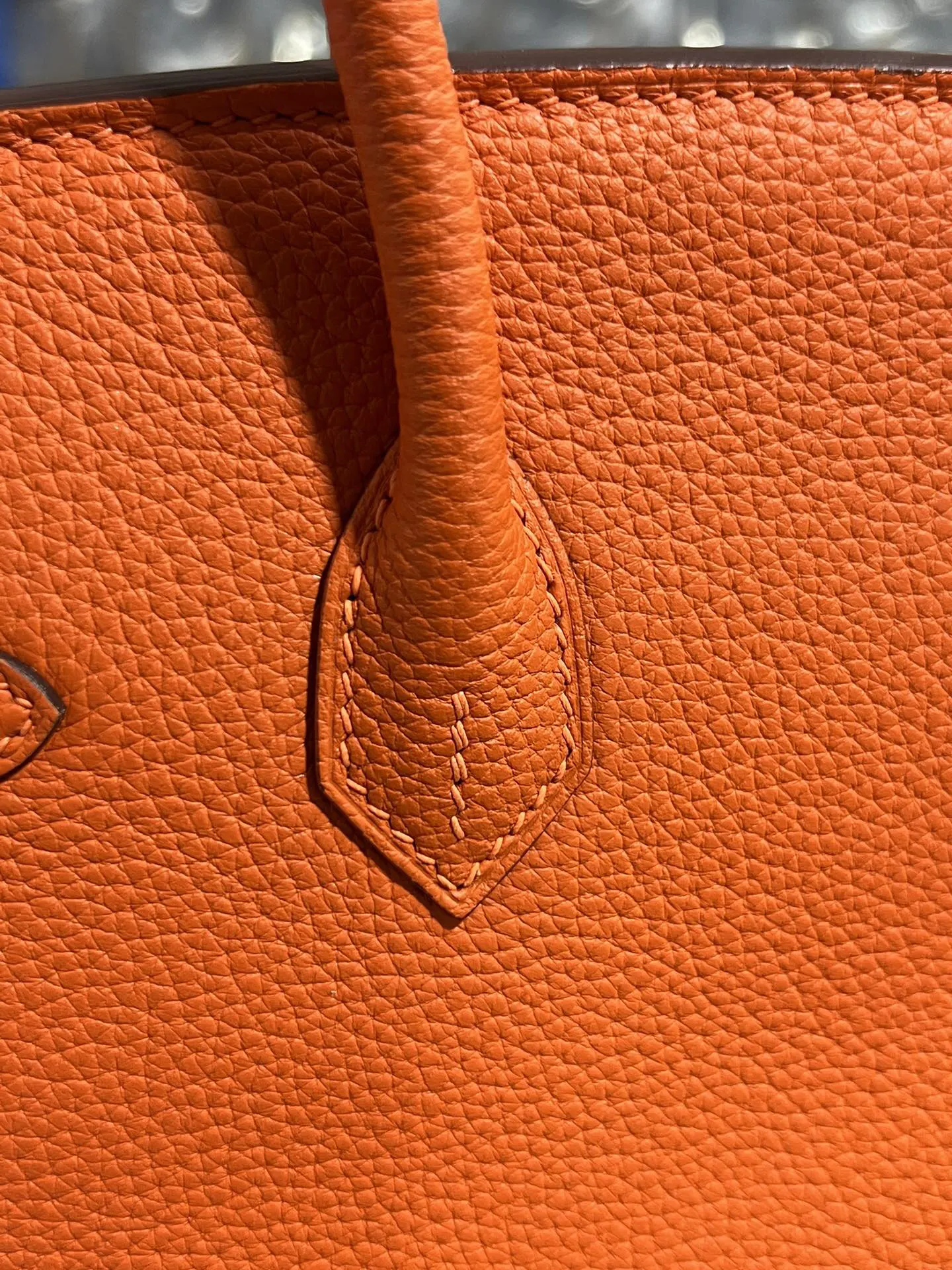 Hermès Birkin 橙色 Togo牛皮 手提包 25cm