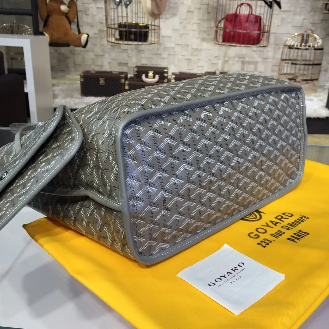 Goyard 戈雅 双面可用 充满法式优雅 订制Y字母涂鸦料 皮轻 旅行包 大容量旅行款