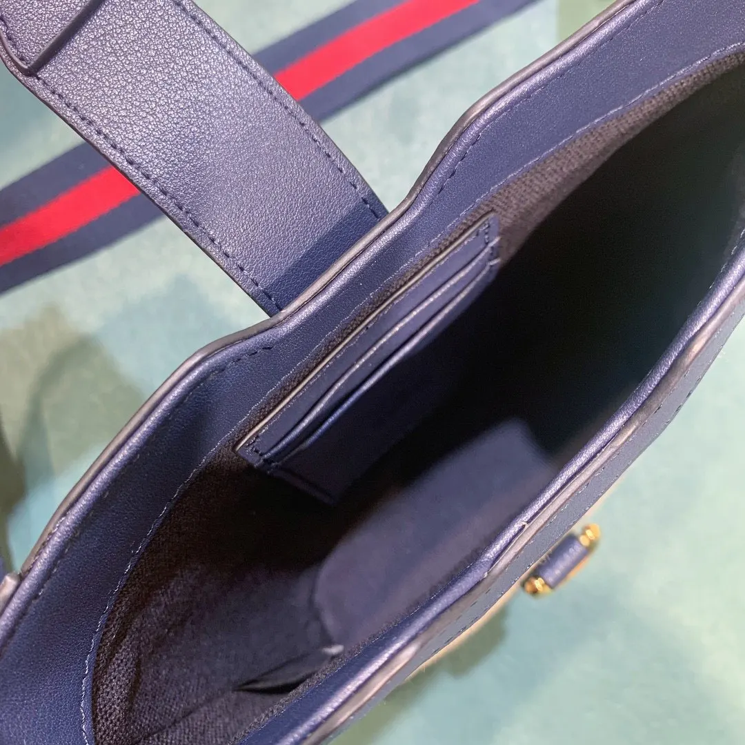 棕色 蓝色 帆布 水桶包 休闲水桶款