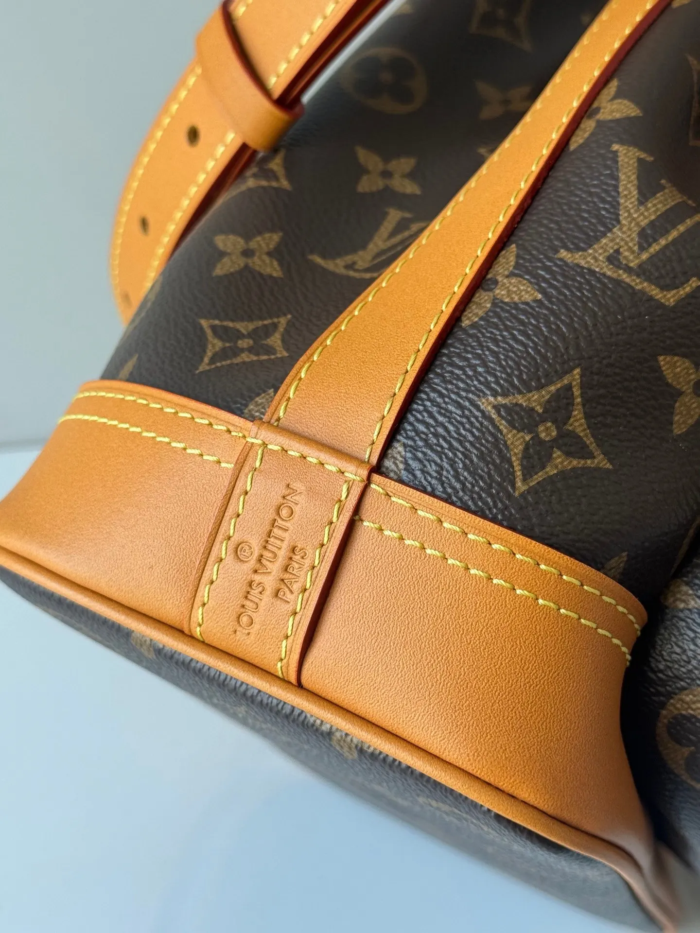 Monogram Bucket Bag Casual Canvas