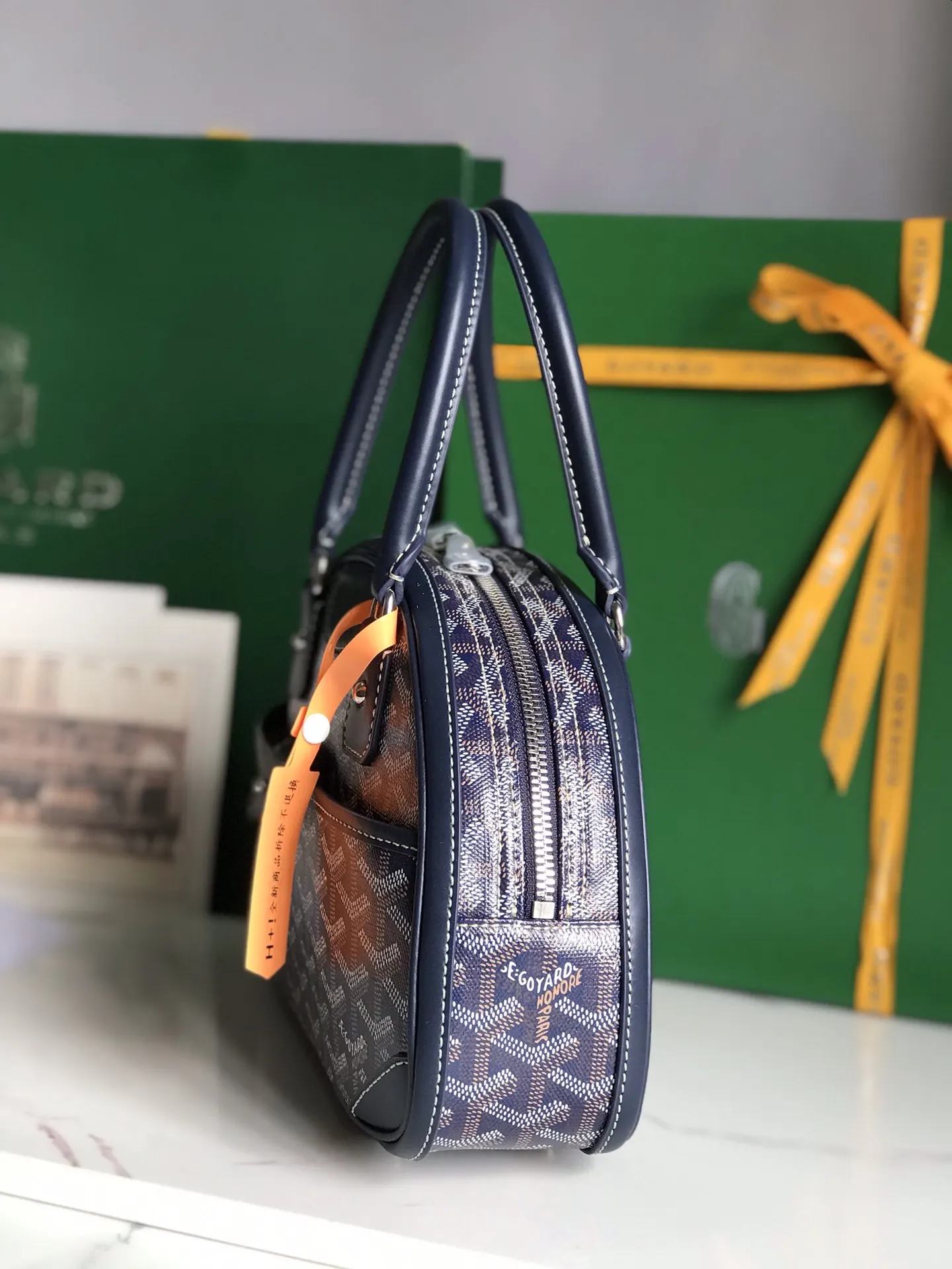 Goyard 老花 牛皮 手提包 通勤手提款
