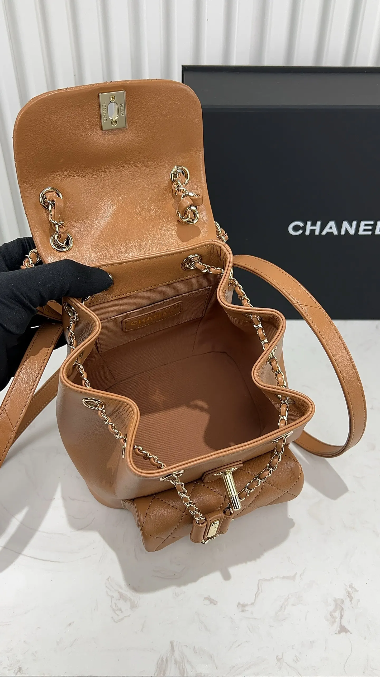 Chanel Backpack Leather