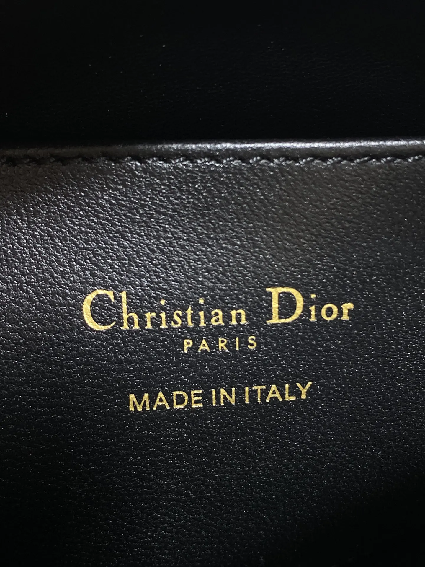 Dior 黑色羊皮链条腋下包 单肩款