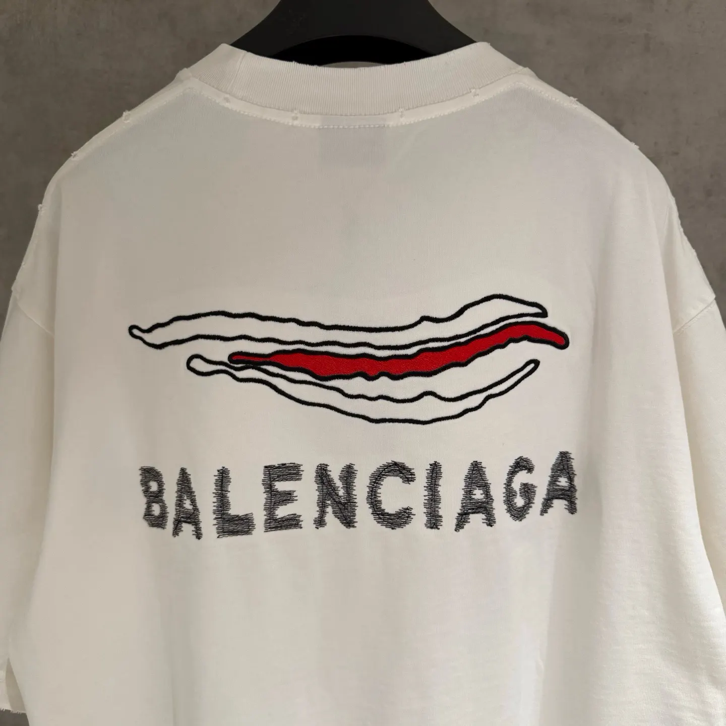 Balenciaga 25SS 刺绣 纯棉 短袖T恤