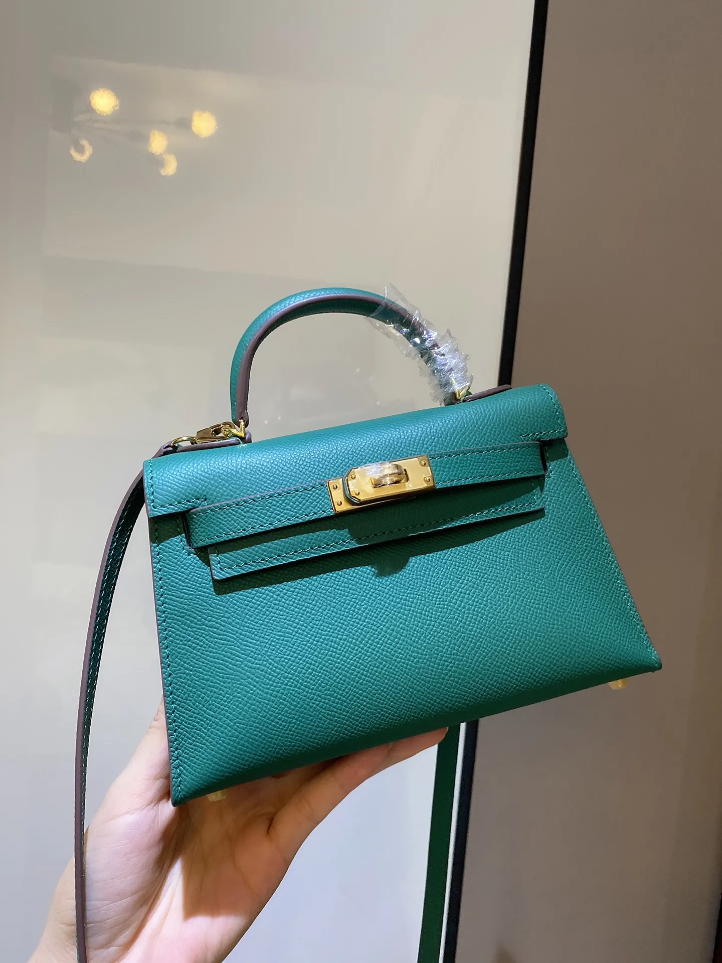 Hermès Kelly Leather Crossbody Bag Classic