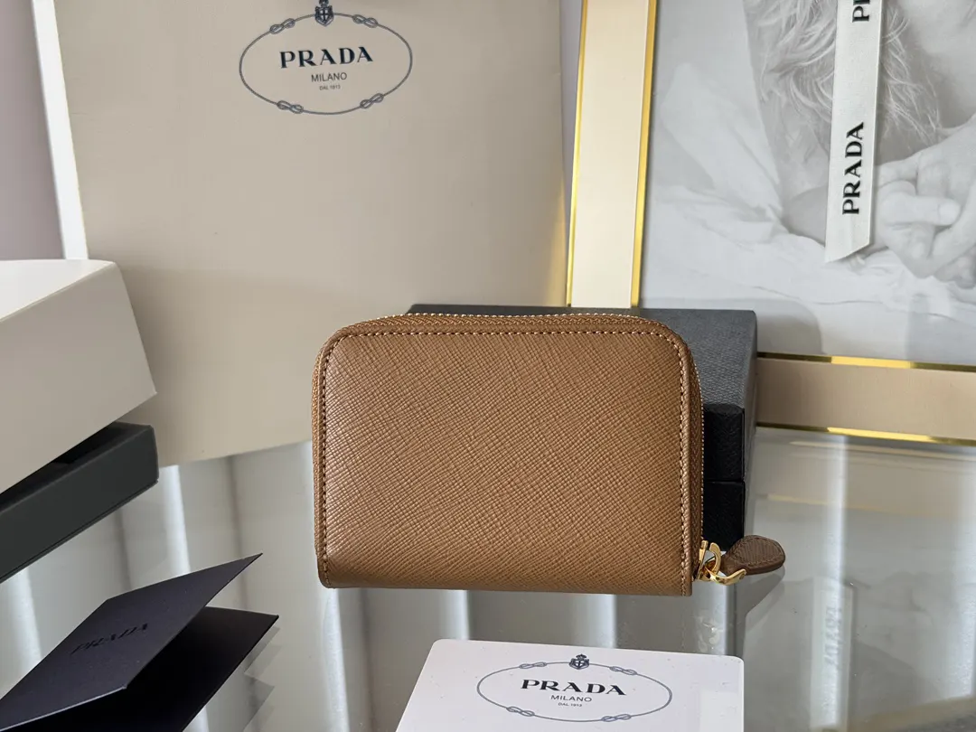 Prada Saffiano 1MM268 Leather Card Holder