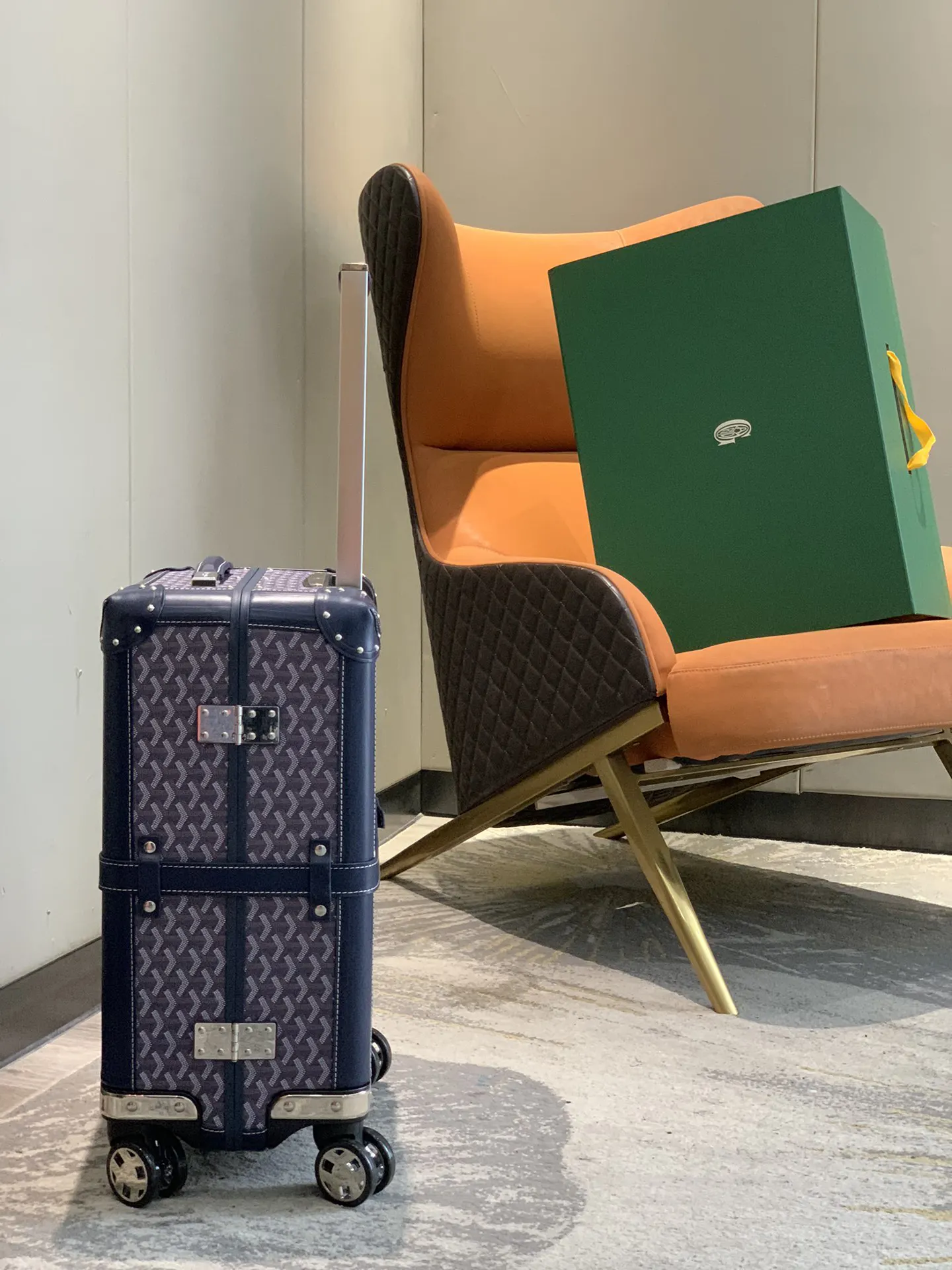 Goyard 空白 承接定制自主品牌 档口摆版logo已 行李箱 旅行拉杆款 轻便出行款