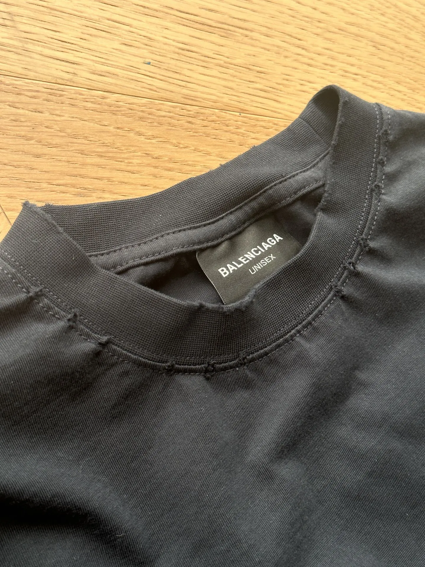 Balenciaga 黑色 短袖T恤 宽松休闲