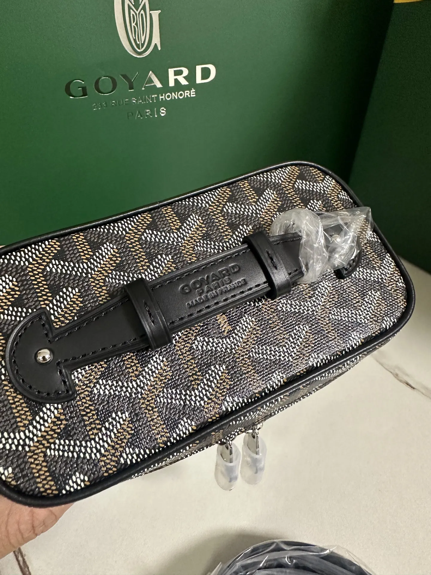 Goyard 黄色 小牛皮 化妆包 便携收纳款