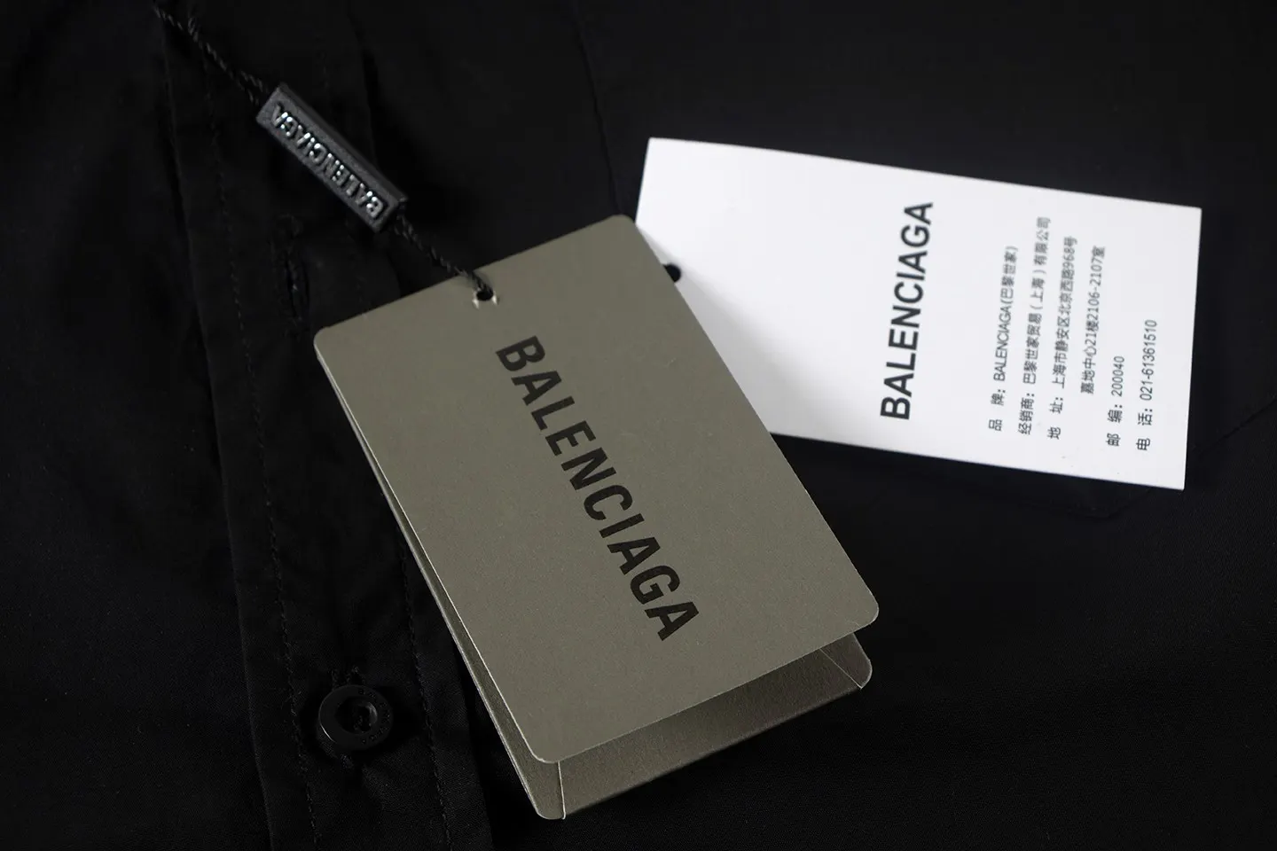 Balenciaga 黑色 衬衫 宽松休闲