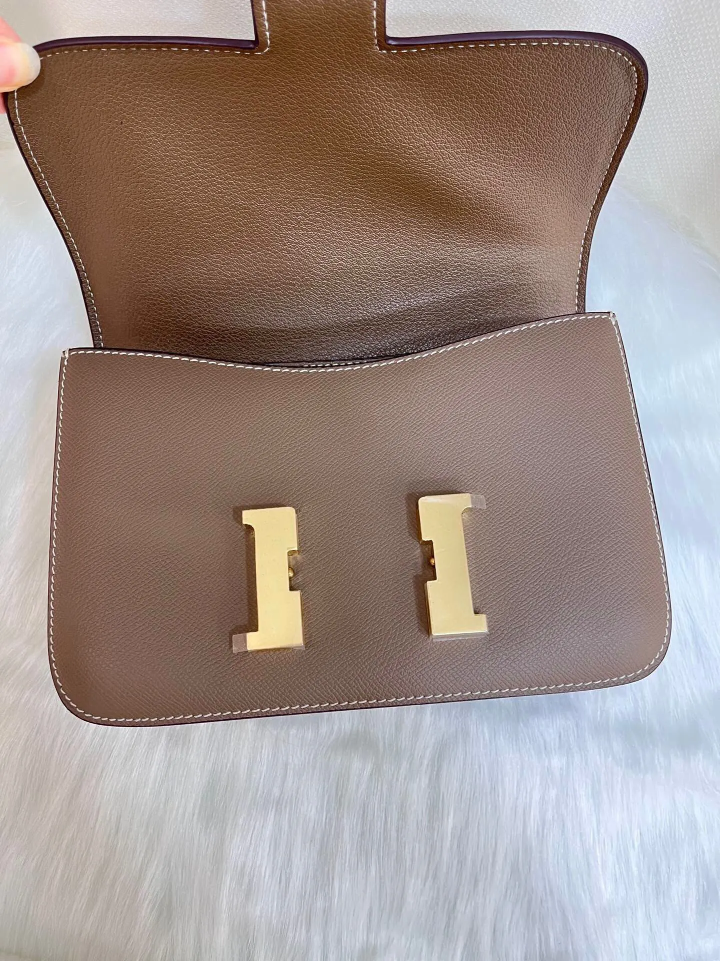 Yellow Organizer Pouch Travel Leather