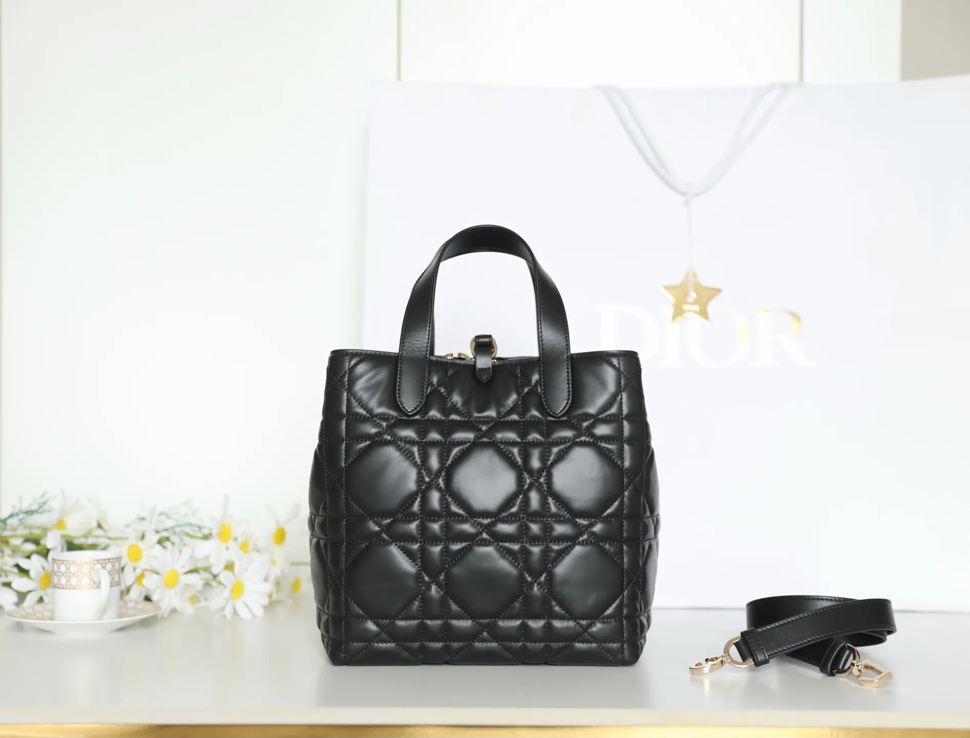 Black Organizer Pouch Travel Leather