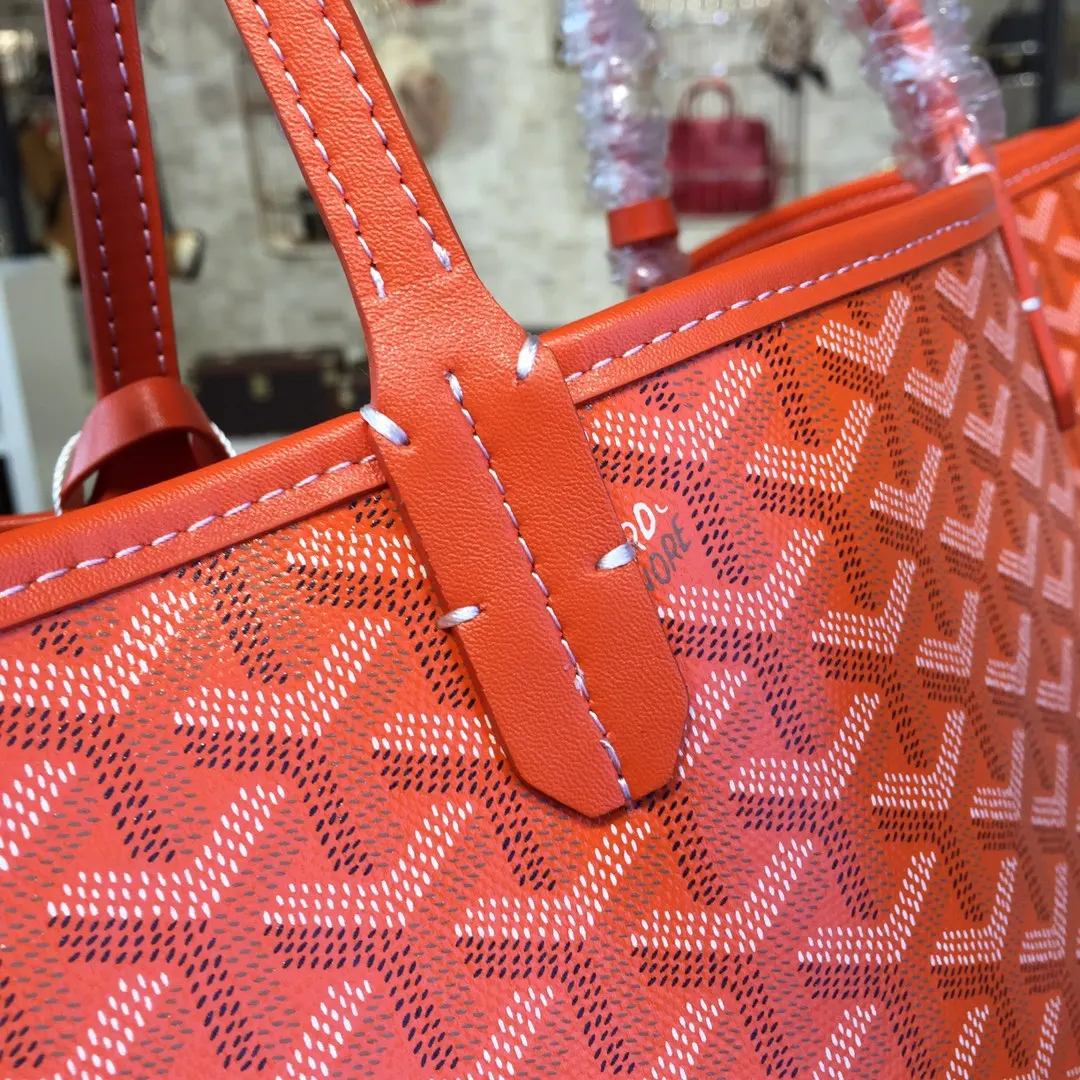 Goyard 戈雅 双面可用 充满法式优雅 订制Y字母涂鸦料 皮轻 旅行袋 大容量旅行款
