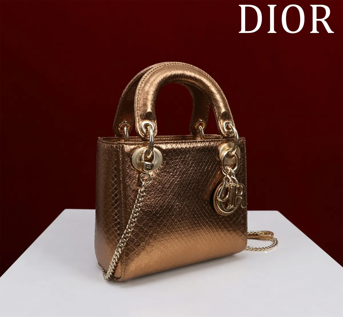 Dior Lady Dior 小号 棕色 手提包