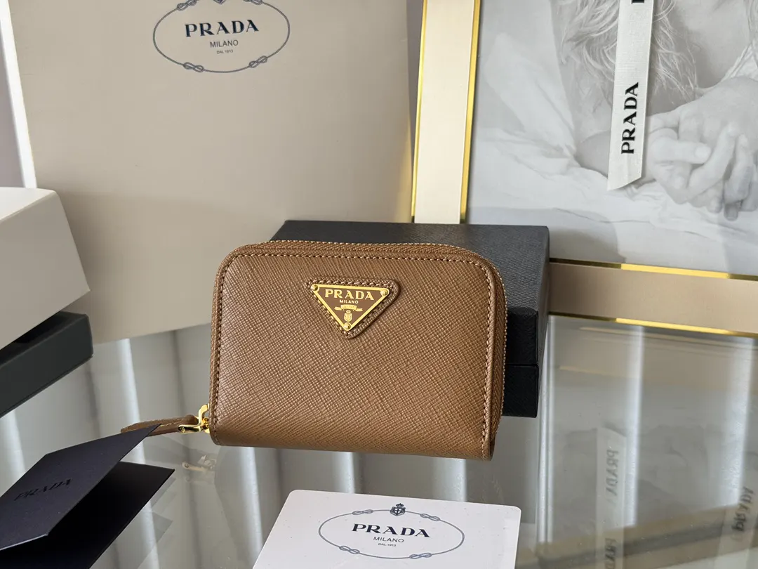 Prada Saffiano 1MM268 Leather Card Holder