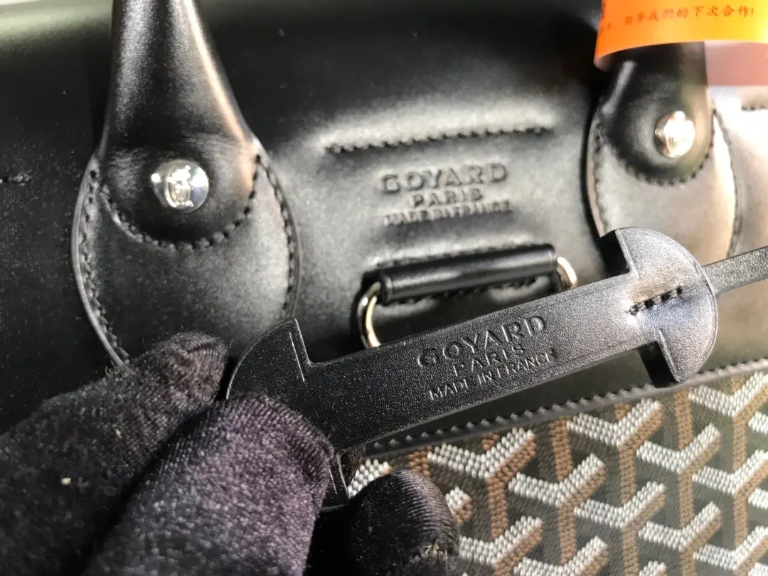 Goyard Black Brown Backpack