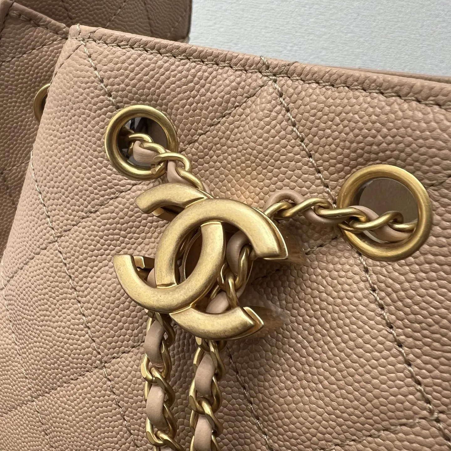 Chanel 22 棕色 皮革 单肩包