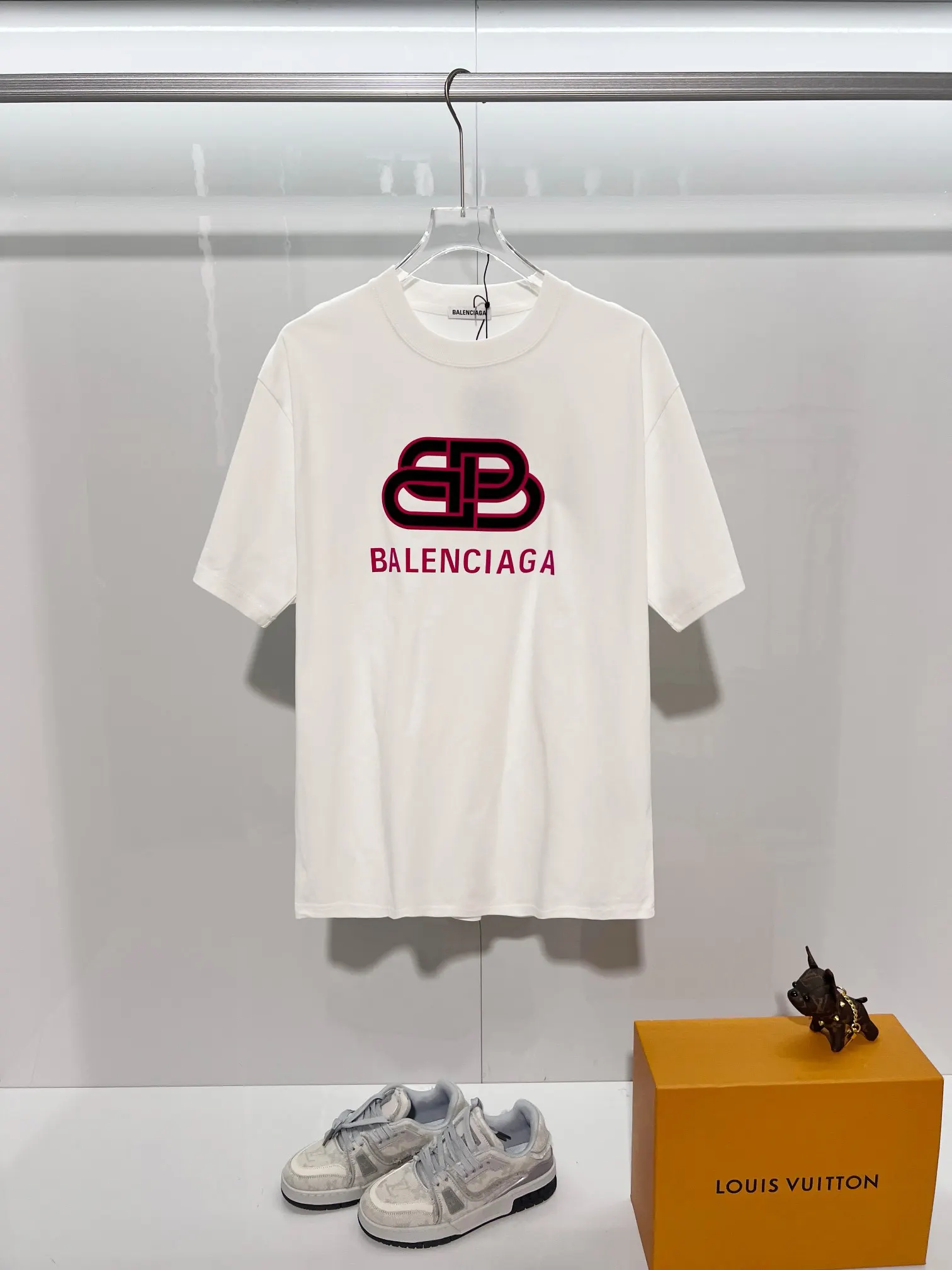 Balenciaga Black Logo Short Sleeve T-Shirt Street