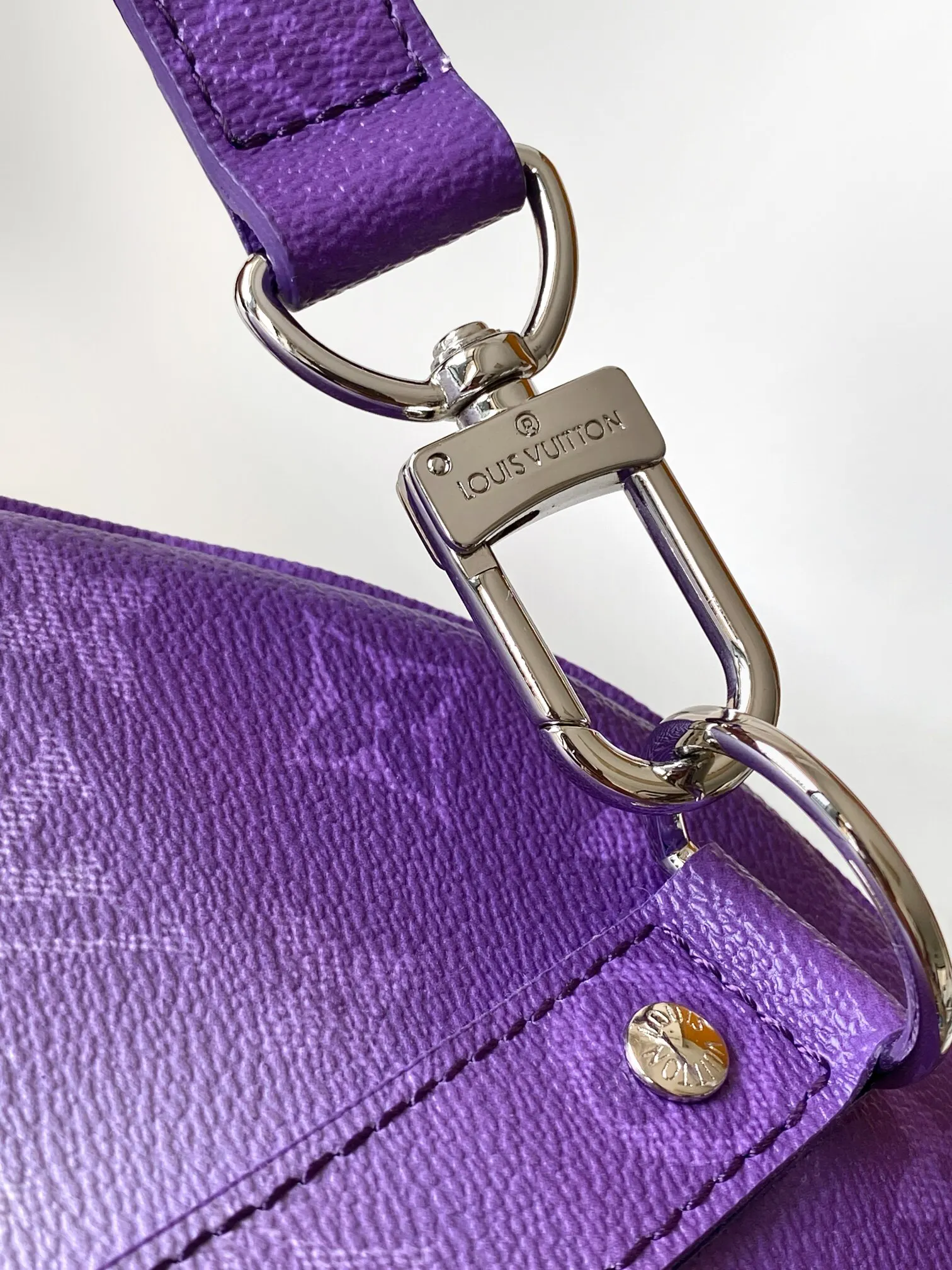 Keepall 紅色 銀色 帆布 旅行袋 大容量旅行款