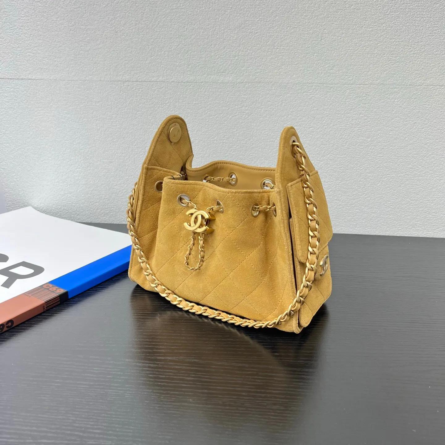 麂皮 嬉皮包 mini 麂皮 复古做旧五金 尺寸 手提包 通勤手提款