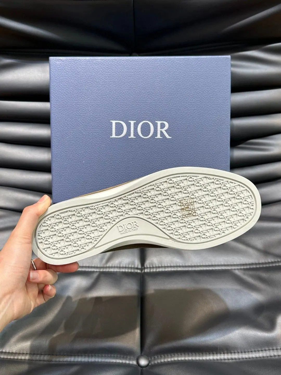Dior Oblique 皮革 平底鞋