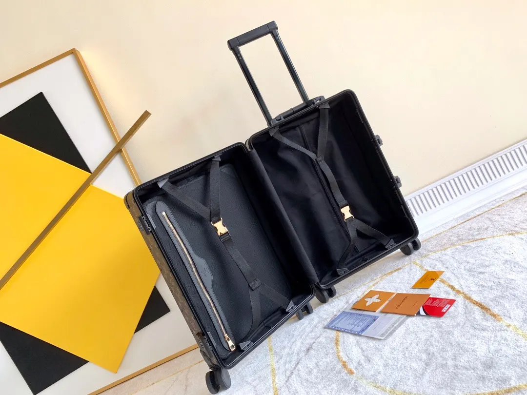 Louis Vuitton Black Monogram Suitcase Travel Lightweight Classic