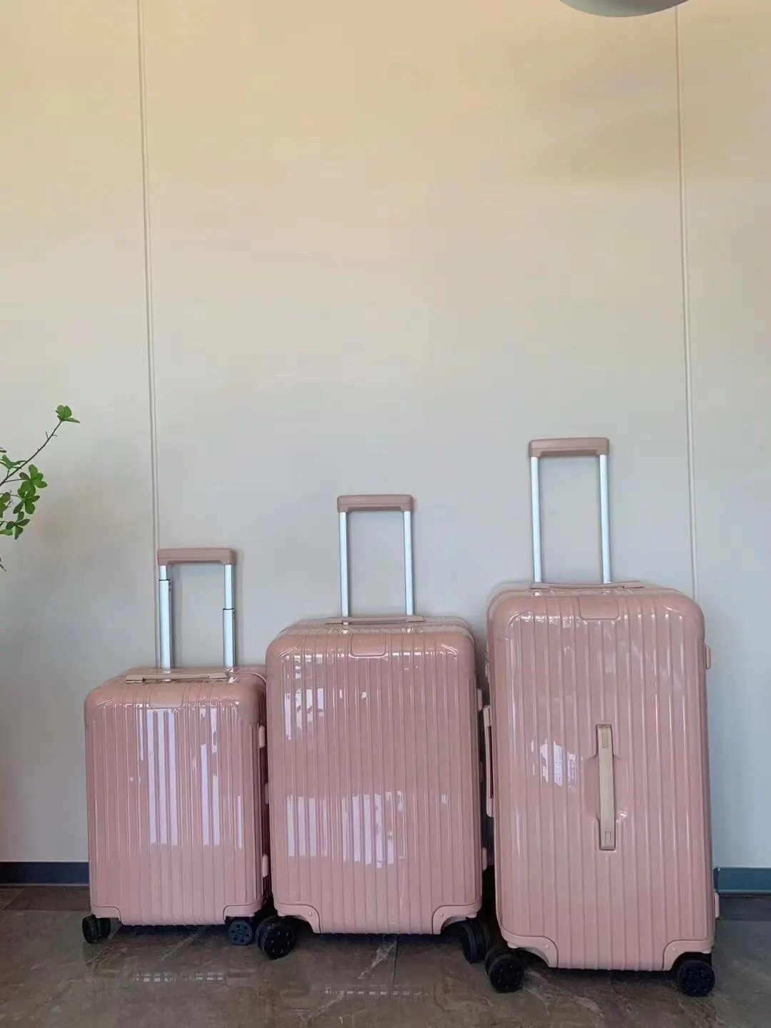 Black White Carry-On Suitcase Travel Lightweight